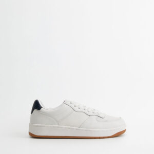 Leather maxi trainers