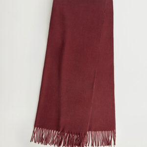 Red Fringe Scarf